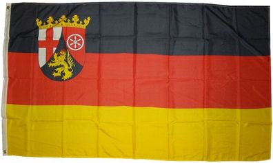 Flagge Rheinland-Pfalz 90 x 150 cm Fahne mit 2 Ösen 100g/ m² Stoffgewicht Hissflagge