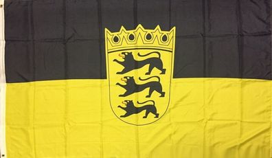 Flagge Baden-Württemberg 250 x 150cm Fahne mit 3 Ösen 100g/ m² Stoffgewicht Hissfla