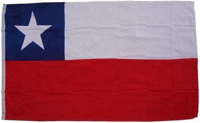 Flagge Chile 90 x 150 cm Fahne mit 2 Ösen 100g/ m² Stoffgewicht Hissflagge für Mast