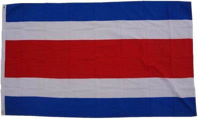 Flagge Costa Rica 90 x 150 cm Fahne mit 2 Ösen 100g/ m² Stoffgewicht Hissflagge Hiss