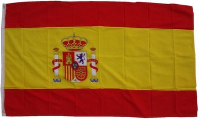 Flagge Spanien 90 x 150 cm Fahne mit 2 Ösen 100g/ m² Stoffgewicht Hissflagge Hissen