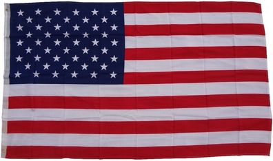 Flagge USA / Amerika 90 x 150 cm Fahne mit 2 Ösen 100g/ m² Stoffgewicht Hissflagge