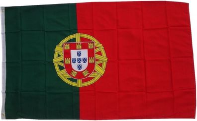 XXL Fahne Portugal 250 x 150 cm Fahne mit 3 Ösen 100g/ m² Stoffgewicht Hissflagge Hi