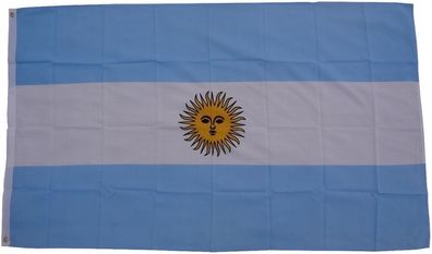 XXL Flagge Argentinien 250 x 150 cm Fahne mit 3 Ösen 100g/ m² Stoffgewicht Hissflagg