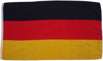 XXL Flagge Deutschland 250 x 150 cm Fahne mit 3 Ösen 100g/ m² Stoffgewicht Hissflagg