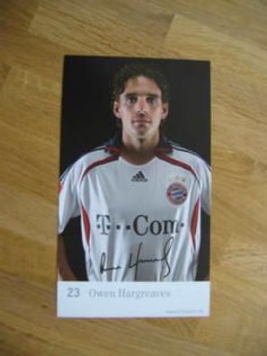 FC Bayern München Saison 06/07 Owen Hargreaves - Autogramm!!!