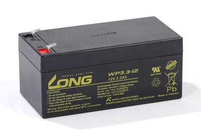 Akku kompatibel DM12-3 12V 3,3Ah AGM Blei Accu wartungsfrei Batterie lead acid
