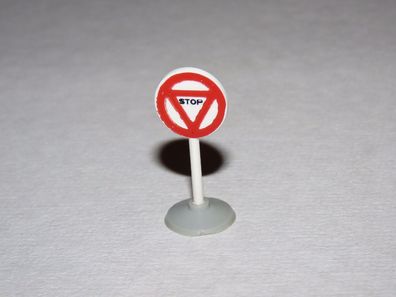 Lego - Verkehrsschild Stop - 60er Jahre - HO - 1:87