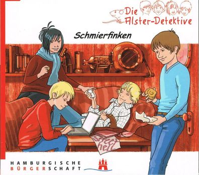 Kinder Hörspiel Audio CD Hörbuch Die Alster-Detektive "Schmierfinken"