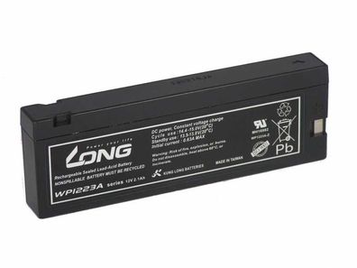 Akku kompatibel LC-SA122R3BG 12V 2,1Ah AGM Blei Vlies Accu wartungsfrei Batterie