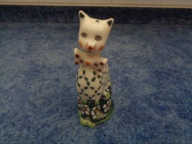 süsse kleine Katze aus Keramik-handmade waza 34