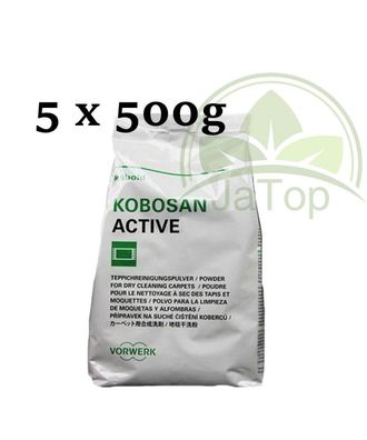 Original Vorwerk Kobosan 2,5 kg, Active Teppich-Pulver Reinigungspulver