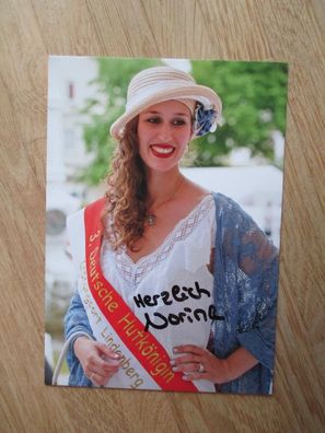 3. Deutsche Hutkönigin 2014/2015 Norina Mitter - handsigniertes Autogramm!!!