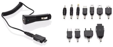 Handy Kfz-Ladegerät für Mobiltelefone SLM 11 B2 USB-Anschluss 11-teilig. NEU & in OVP