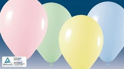 Luftballon uni - pastellfarben - 10 Stück/ Paket