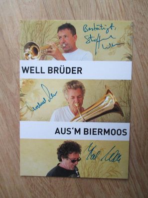 Well Brüder aus´m Biermoos - handsignierte Autogramme!!!