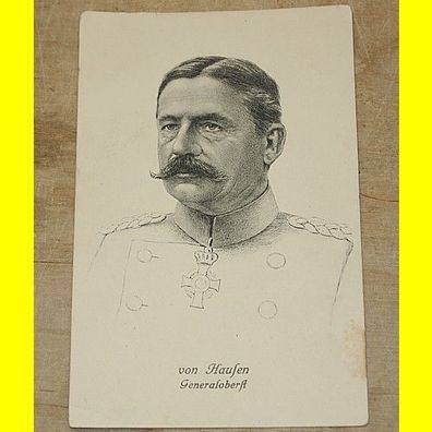von Hausen - Generaloberst - Ansichtskarte von Stengel & Co G.M.B.H. Dresden