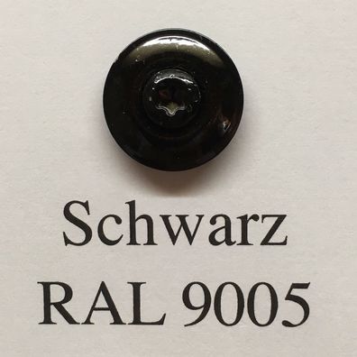 100 Edelstahl Spenglerschrauben 4,5x35mm 2-teilig 20mm Scheibe RAL 9005 schwarz