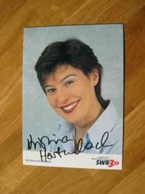 SWR Fernsehmoderatorin Kristina Hortenbach - handsigniertes Autogramm!!!