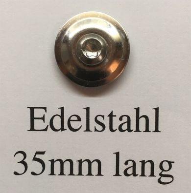 100 Edelstahl Spenglerschrauben 4,5x35mm 2-teilig 20mm Scheibe