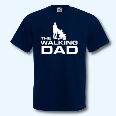 T-Shirt, Fun-Shirt, the walking dad, Papa, Vater, Vatertag, Familie, Geschenk