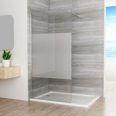 Walk in Dusche Duschwand Duschtrennwand Duschabtrennung 10mm Nano ESG Glas 200cm