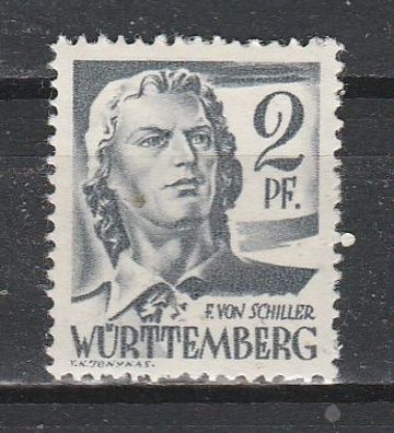 Württemberg-Hohenzollern Mi. Nr. 0001 * *
