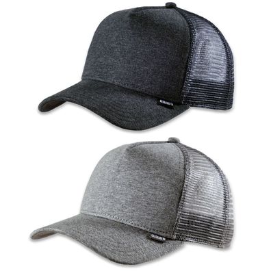 DJINNS Cut & Sew Trucker Cap Mütze Kappe Meshcap Basecap Neu Cappy Grau Caps Hat