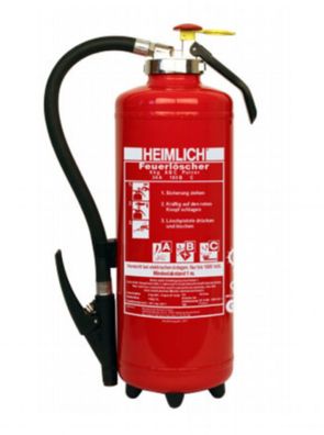 Heimlich® Pulver Auflade Feuerlöscher 43A 233B= 12LE Pulverlöscher Schlagknopf