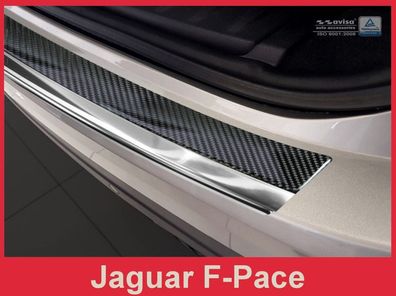 Ladekantenschutz | Stoßstangenschutz Carbon Fiber passend für Jaguar F-PACE