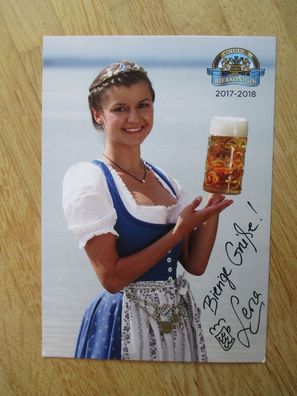 Bayerische Bierkönigin 2017-2018 Lena Hochstraßer - handsigniertes Autogramm!!!