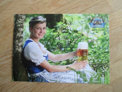 Bayerische Bierkönigin 2017-2018 Lena Hochstraßer - handsigniertes Autogramm!!!