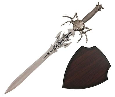 Fantasy Schwert Spinne mit Wandhalter