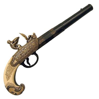 Russische Pistole - Steinschlosspistole Tula - 18. Jahrhundert (Deko Waffe)