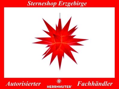 Herrnhuter Stern Ministern A1e rot mit LED Kunststoffstern 13 cm vom Fachhändler