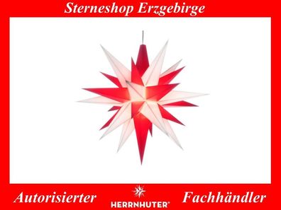 Herrnhuter Stern Ministern A1e weiss-rot Kunststoffstern 13 cm vom Fachhändler