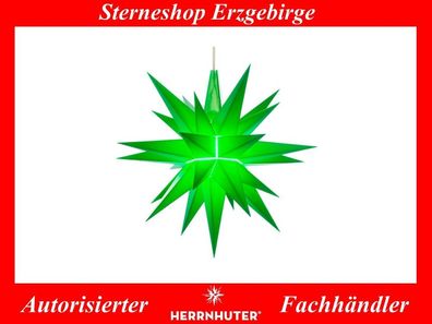 Herrnhuter Stern Ministern A1e grün Kunststoffstern 13 cm mit LED !