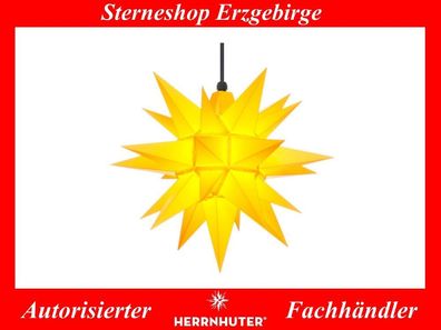 Herrnhuter Stern Adventsstern Kunststoffstern A4 gelb 40 cm für Außen Außenstern