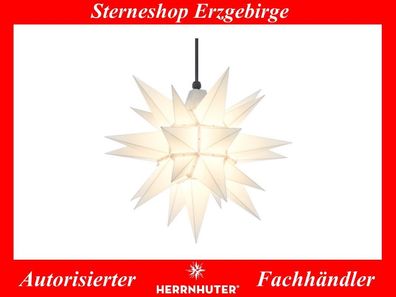 Herrnhuter Stern Adventsstern Kunststoffstern A4 weiss 40 cm für Außen Außenstern