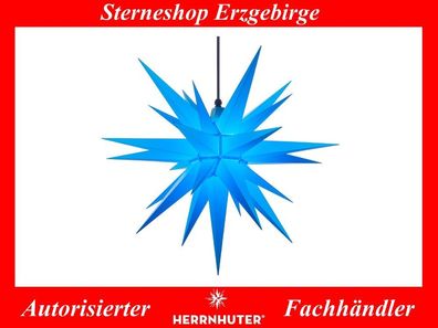 Herrnhuter Stern Adventsstern Kunststoffstern A7 blau 68 cm für Außen Außenstern