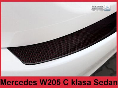 Ladekantenschutz | Stoßsdtangenschutz passend für Mercedes C Class W205 sedan 2014->