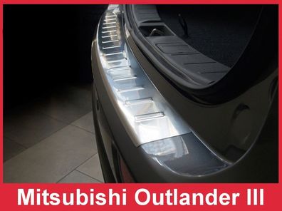 Ladekantenschutz | Edelstahl passend für Mitsubishi Ooutlander III 2012-2015