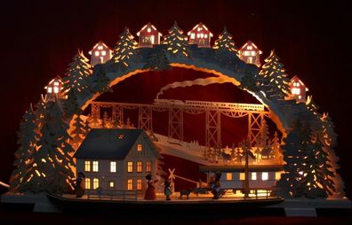 3D-Räucher-Schwibbogen Weihnachtsbäckerei Erzgebirge Lichterbogen Weihnachten