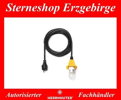 Zuleitung Kabel Original für Herrnhuter Stern Außenstern A4 und A7 5 Meter gelb LED