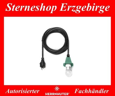 Zuleitung Kabel Original für Herrnhuter Stern Außenstern A4 und A7 5 Meter grün LED