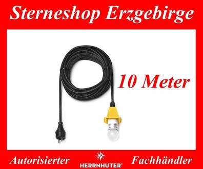 Zuleitung Kabel Original für Herrnhuter Stern Außenstern A4 und A7 10 Meter gelb LED