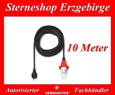 Zuleitung Kabel Original für Herrnhuter Stern Außenstern A4 und A7 10 Meter rot LED