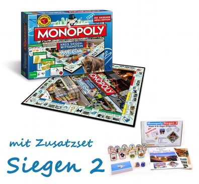 Monopoly Mega Kreis Siegen-Wittgenstein Siegen Siegerland Brettspiel + Zusatzset