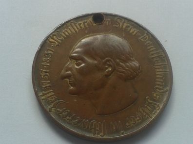 10000 Mark 1923 Weimarer Republik Inflation Westfalen Freiher vom Stein gelocht