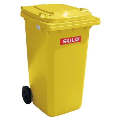 1 x SULO Mülltonne Abfalltonne Müllbehälter 240 Liter Gelb NEU Recycling Behälter
